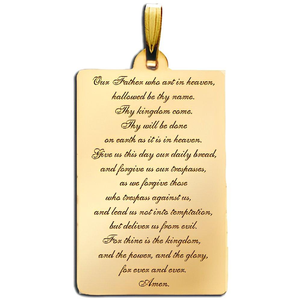 Lord's Prayer Script Pendant