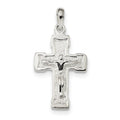 Polished And Textured Crucifix Pendant