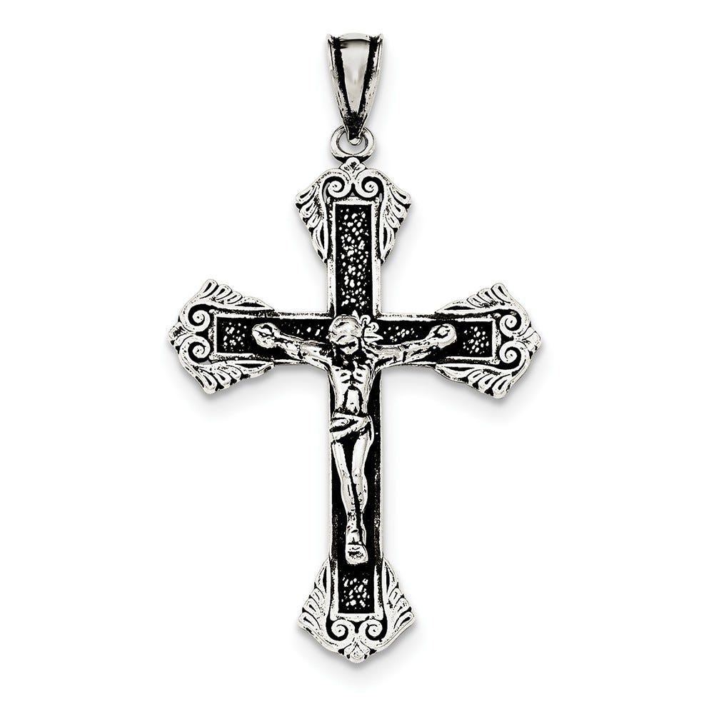 Antiqued Inri Crucifix Pendant