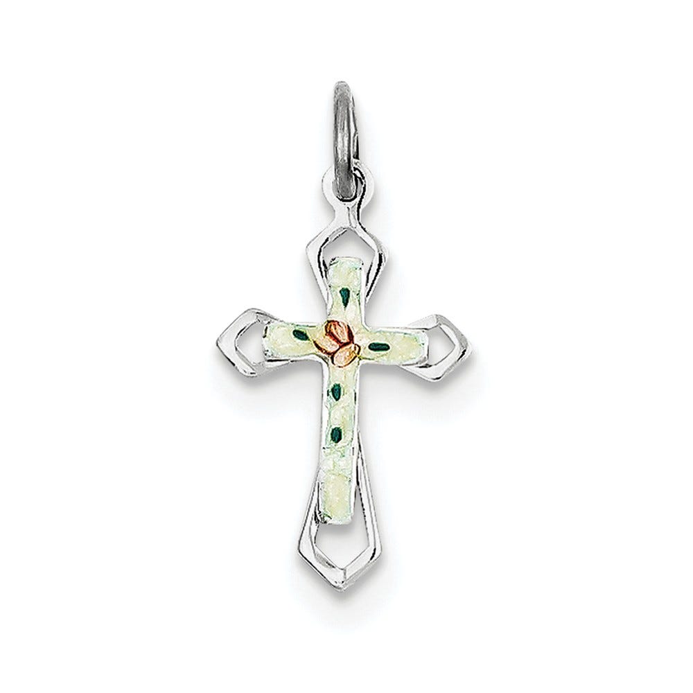 Enameled Cross Pendant