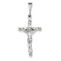 14K White Gold Crucifix Charm