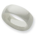 Ceramic White Approx. 0.31 Inch Polished Wedding Band