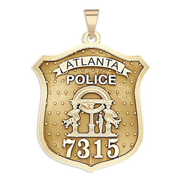 Personalized Atlanta Georgia Police Badge with Your Number