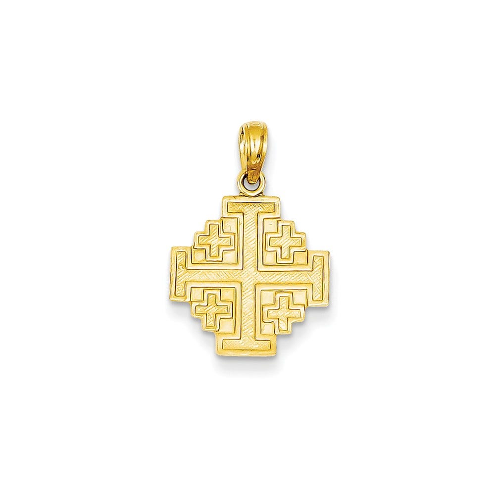 14K Jerusalem Cross Pendant