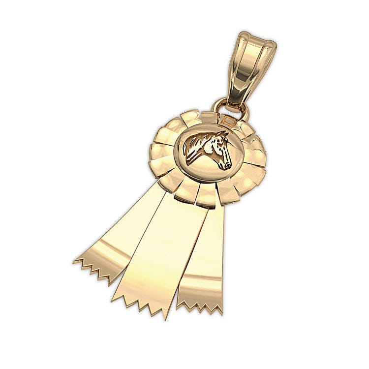Award Ribbon Horse Jewelry Charm