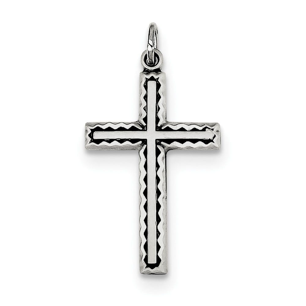 Antiqued Cross Charm