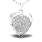 Seashell Heart Photo Locket