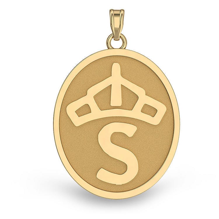 Swedish Warmblood Horse Breed Oval Medal