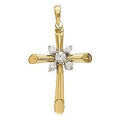 Cross Pendant With Diamond