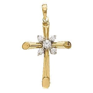 Cross Pendant With Diamond
