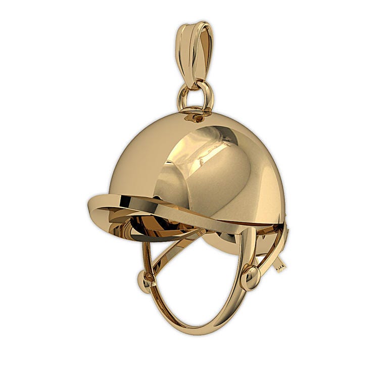 Equestrian Riding Helmet Horse Jewelry Charm