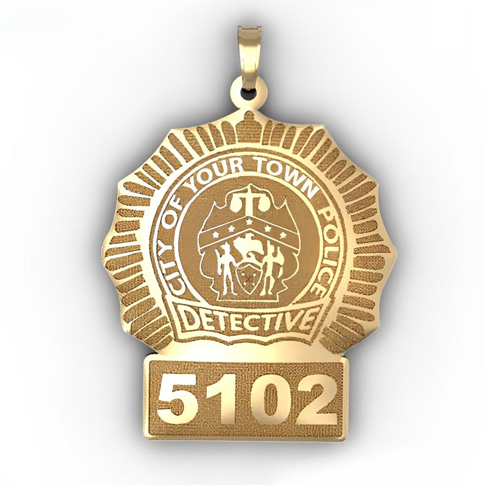 Personalized Detective Badge with Your Number & Department