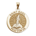Saint Basil Round Religious Medal