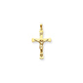 14K Two-Tone Inri Crucifix Pendant