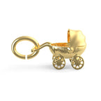Canopy Baby Carriage Charm(1018)
