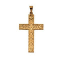 14K Yellow Gold Cross Pendant