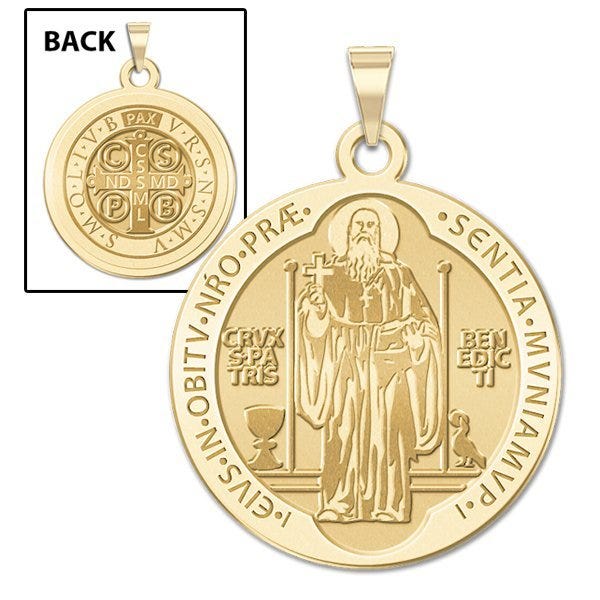 Saint Benedict Round Medal