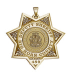 Personalized Wyoming Sheriff Badge with Rank, Number and Dept
