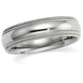 Comfort Fit Double Milgrain Band