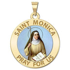 Saint Monica Religious Medal Color