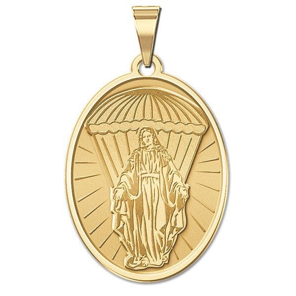 Virgin Mary Paratrooper Religious Medal