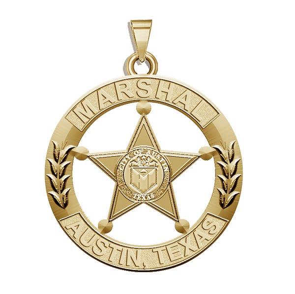 Personalized Texas Marshall Badge with Department