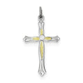 Sterling Silver Cz Cross Pendant