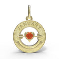 January Love Birthstone Charm