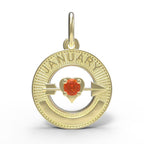 January Love Birthstone Charm