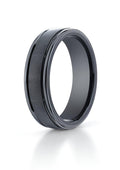 Black Ceramic (Seranite) Comfort-Fit Approx. 0.24 Inch Wedding Band