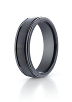 Black Ceramic (Seranite) Comfort-Fit Approx. 0.24 Inch Wedding Band