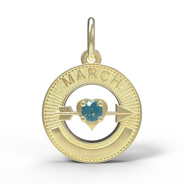 March Love Birthstone Charm