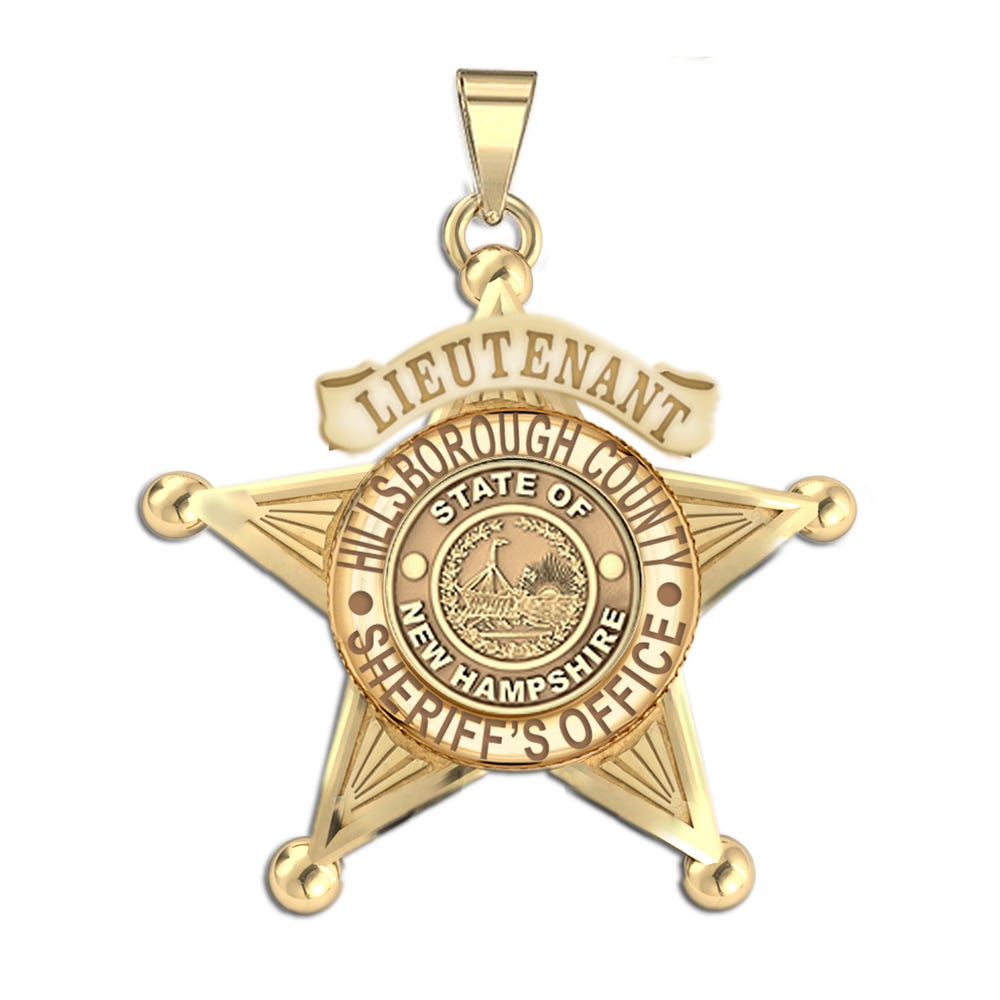 Personalized New Hampshire Sheriff Badge with Number & Department