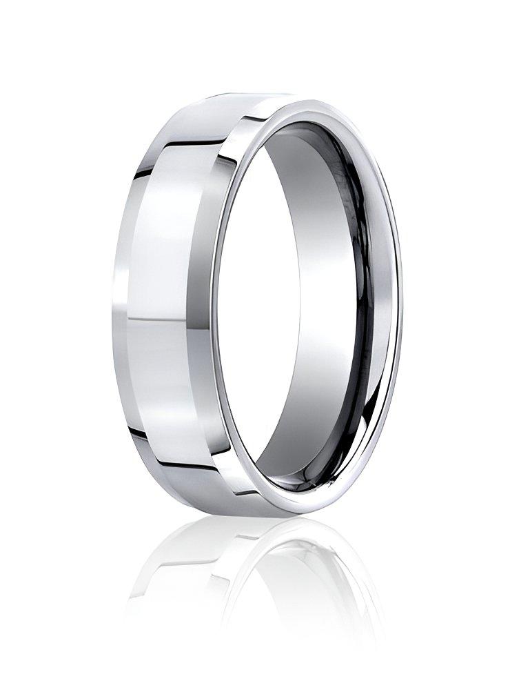 Cobalt Chrome Comfort Fit Approx. 0.28 Inch Wedding Band