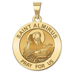 Saint Almirus Round Religious Medal
