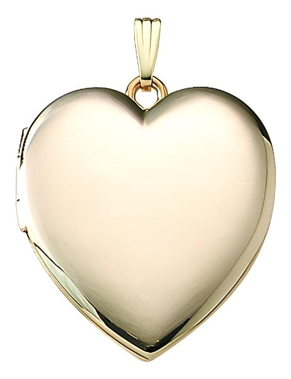 14K Gold Filled Heart Photo Locket