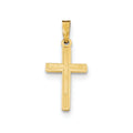 14K Polished Latin Cross Pendant