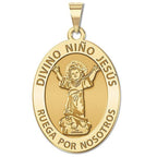 Divino Nino Jesus Oval Religious Medal