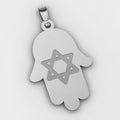 Hamsa Pendant with Star of David Symbol
