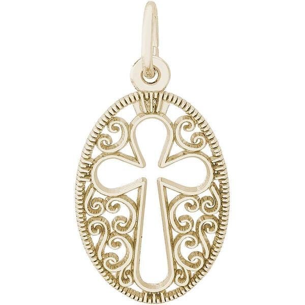Filigree Cross Charm