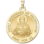 Saint Bernward of Hildesheim Round Religious Medal