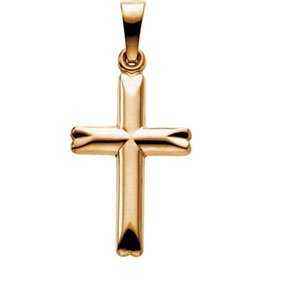 14K Yellow Gold Cross Pendant