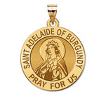 Saint Adelaide Of Burgundy Round Religious Medal