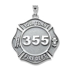 Personalized Firefighter Badge with Your Number & Department