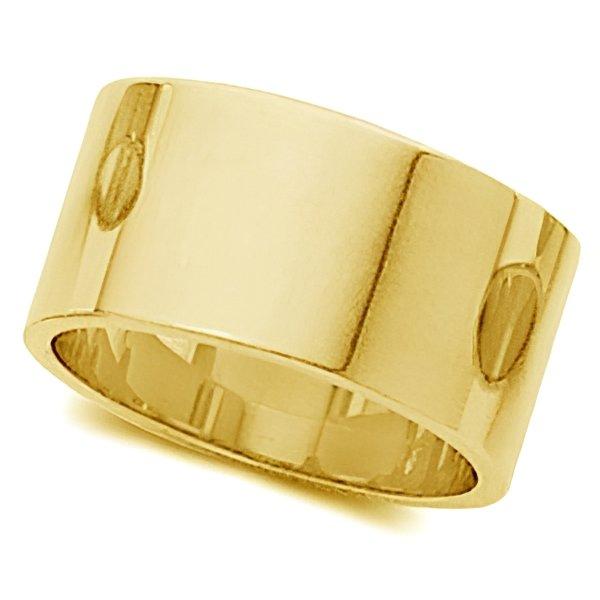 14K Yellow Gold Approx. 0.31 Inch Flat Wedding Band
