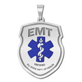 Personalized Certified Emt Pendant with Your Department