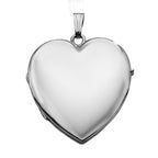 14K White Gold Heart Four Photo Locket
