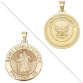 Saint Christopher Doubledside Navy Religious Medal