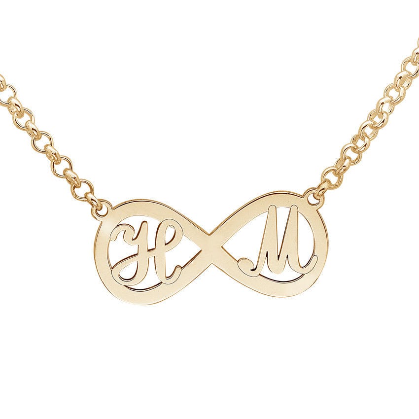 Personalized Infinity Initial Necklace