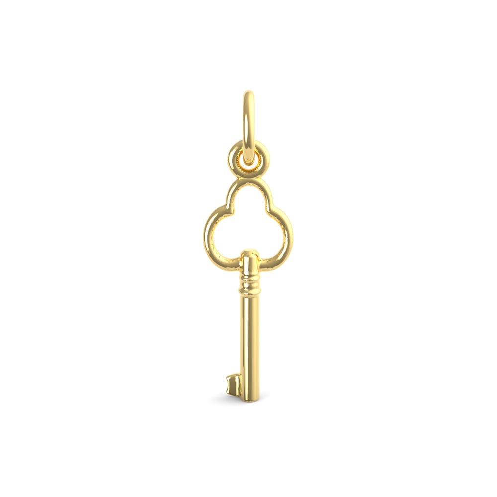 Antique Trefoil Key Accent Charm(Style 0441)